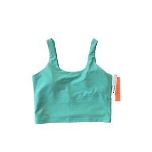NWT Aqua Athletics Women's Size L Crop Tank Bra Yoga Fitness Top Retails $58 New